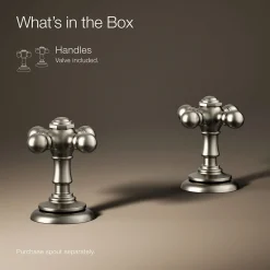 Cross bathroom sink faucet handles^Kohler Outlet