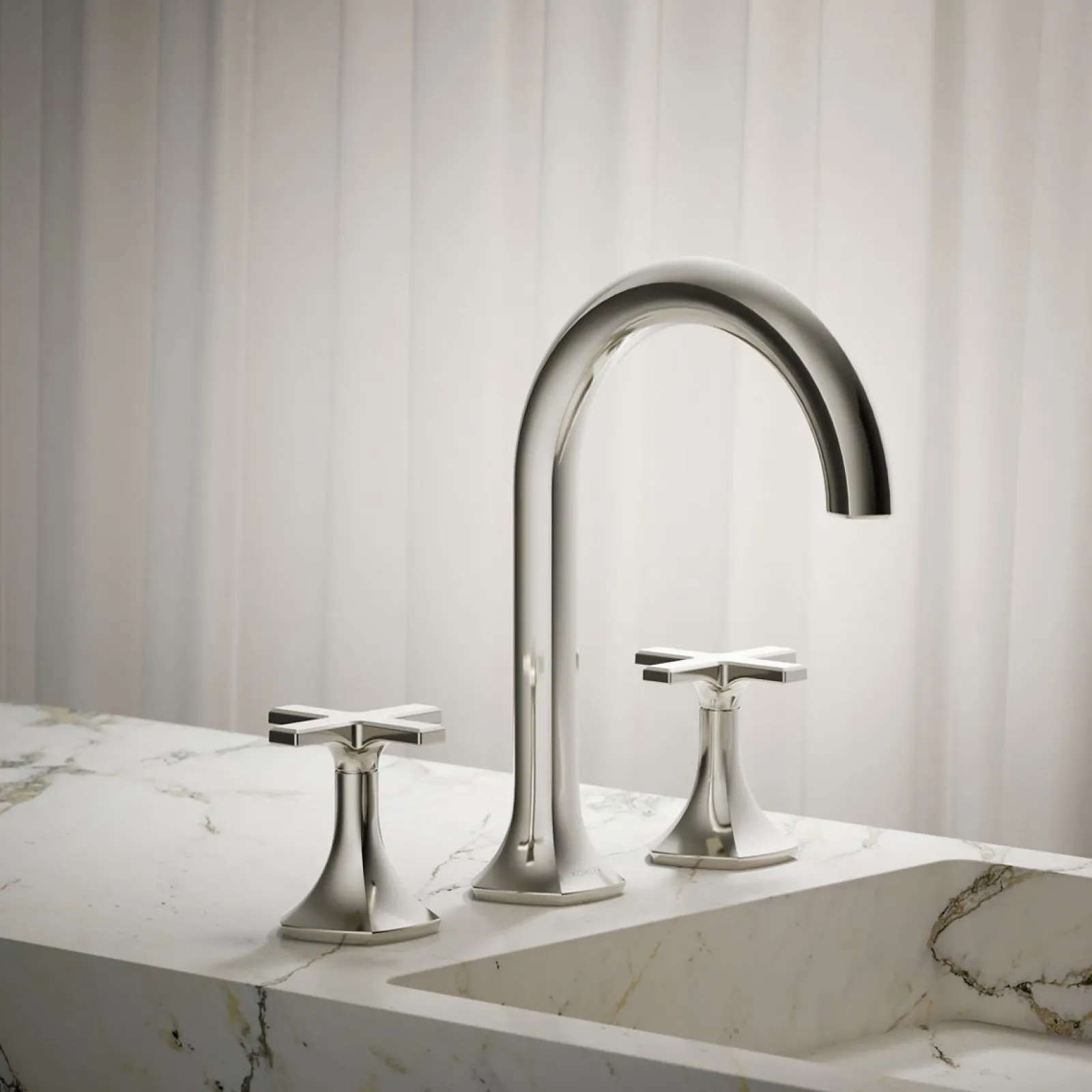 Cross bathroom sink faucet handles^Kohler Online