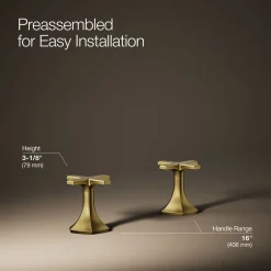Cross bathroom sink faucet handles^Kohler Online