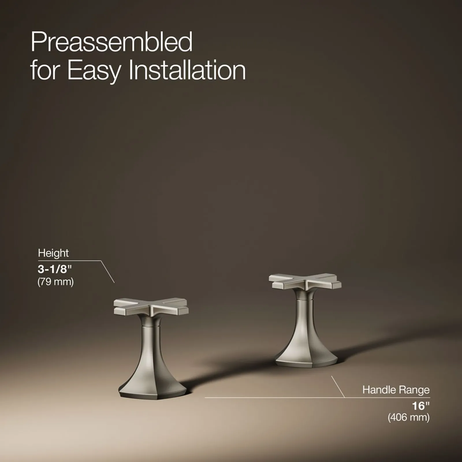 Cross bathroom sink faucet handles^Kohler Online
