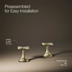 Cross bathroom sink faucet handles^Kohler Online