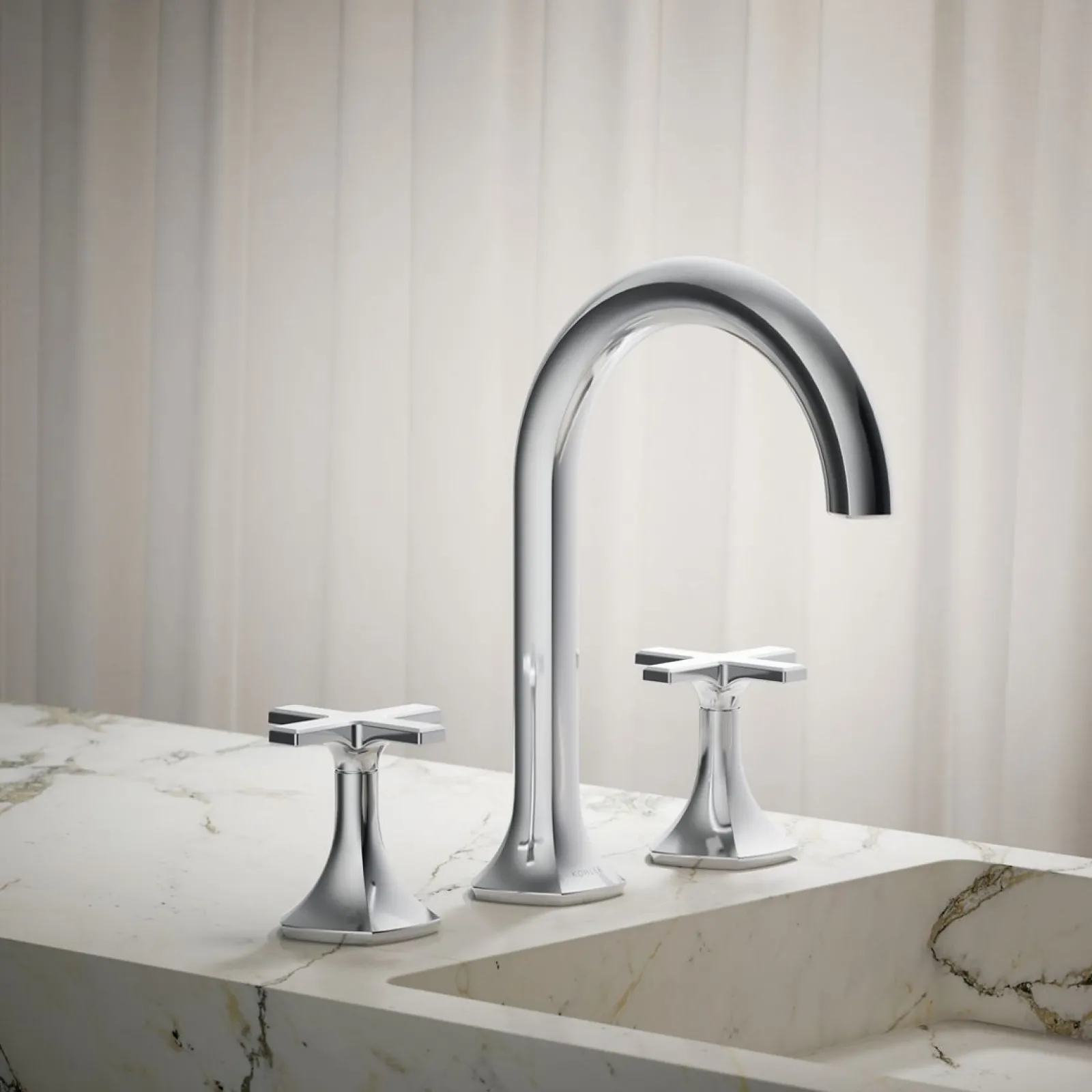 Cross bathroom sink faucet handles^Kohler Online
