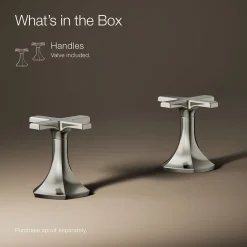 Cross bathroom sink faucet handles^Kohler Online