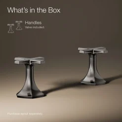 Cross bathroom sink faucet handles^Kohler Online