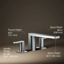 Deck-mount bath faucet^Kohler