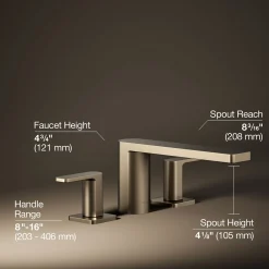 Deck-mount bath faucet^Kohler