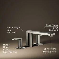 Deck-mount bath faucet^Kohler