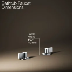 Deck-mount bath faucet handles with Lever design^Kohler Clearance