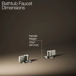 Deck-mount bath faucet handles with Lever design^Kohler Clearance