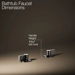 Deck-mount bath faucet handles with Lever design^Kohler Clearance