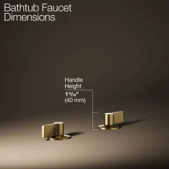 Deck-mount bath faucet handles with Lever design^Kohler Clearance