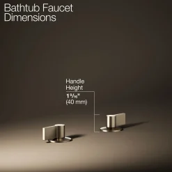 Deck-mount bath faucet handles with Lever design^Kohler Clearance