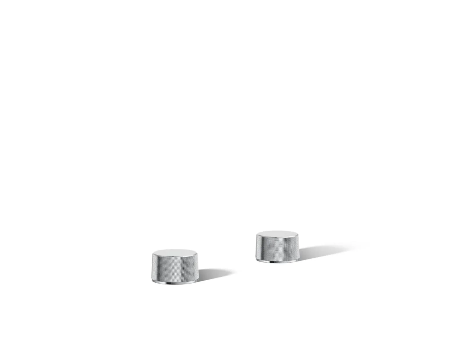 Deck-mount bath faucet handles with Oyl design^Kohler