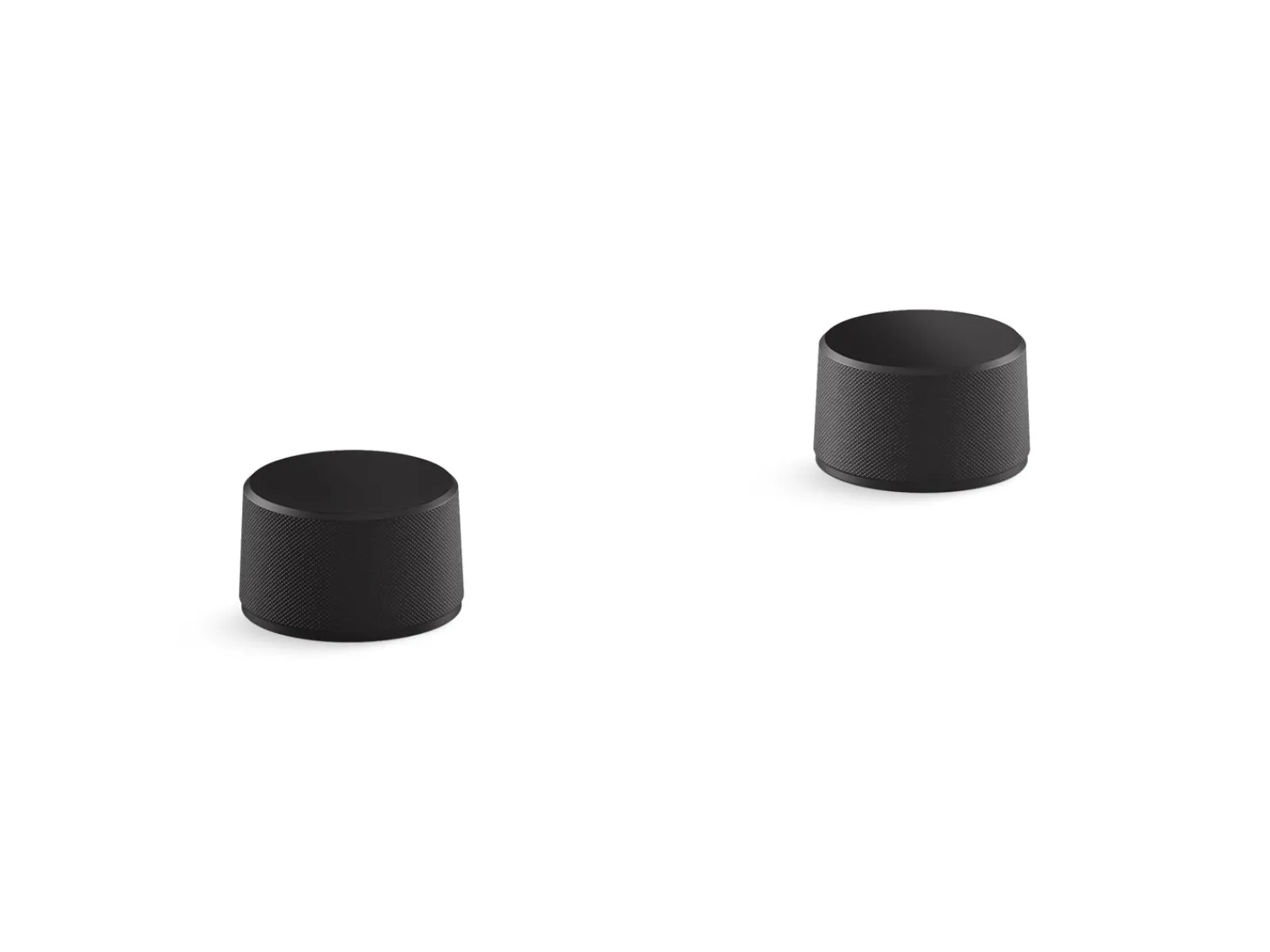 Deck-mount bath faucet handles with Oyl design^Kohler