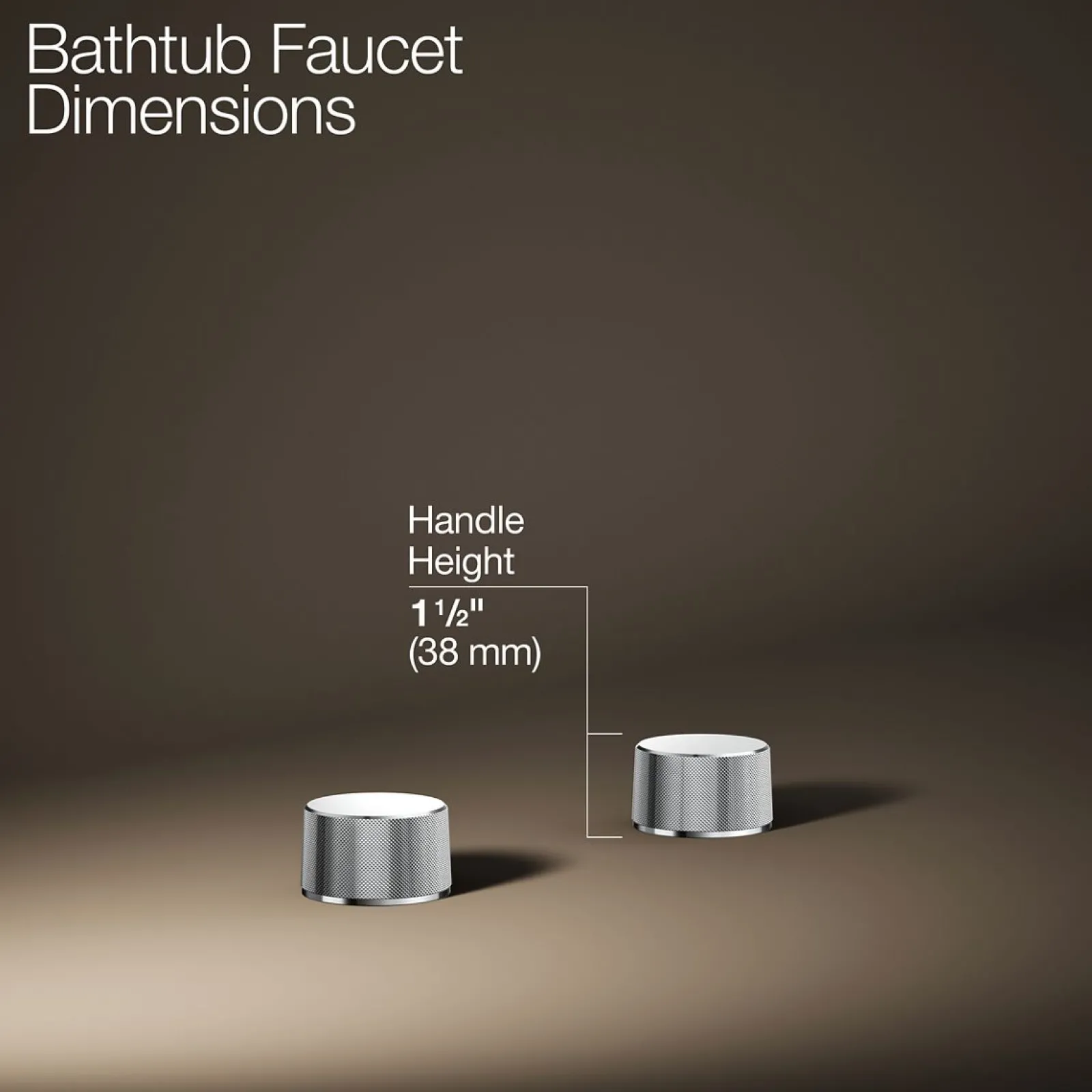 Deck-mount bath faucet handles with Oyl design^Kohler