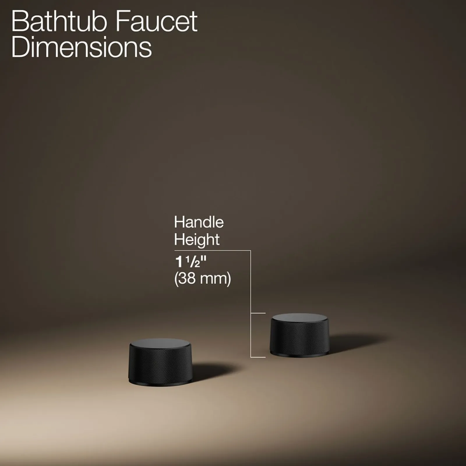 Deck-mount bath faucet handles with Oyl design^Kohler