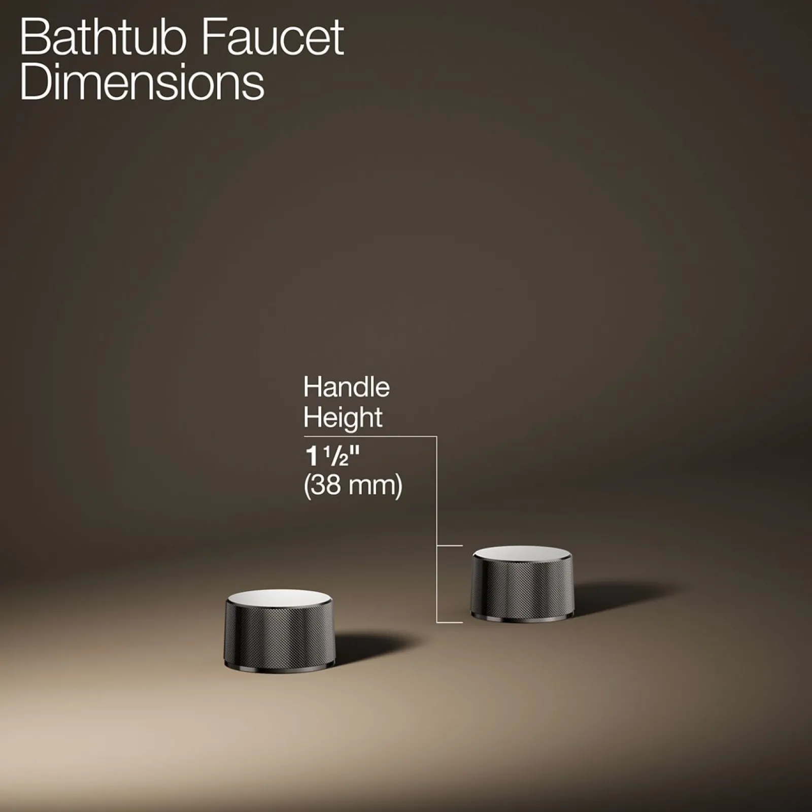 Deck-mount bath faucet handles with Oyl design^Kohler