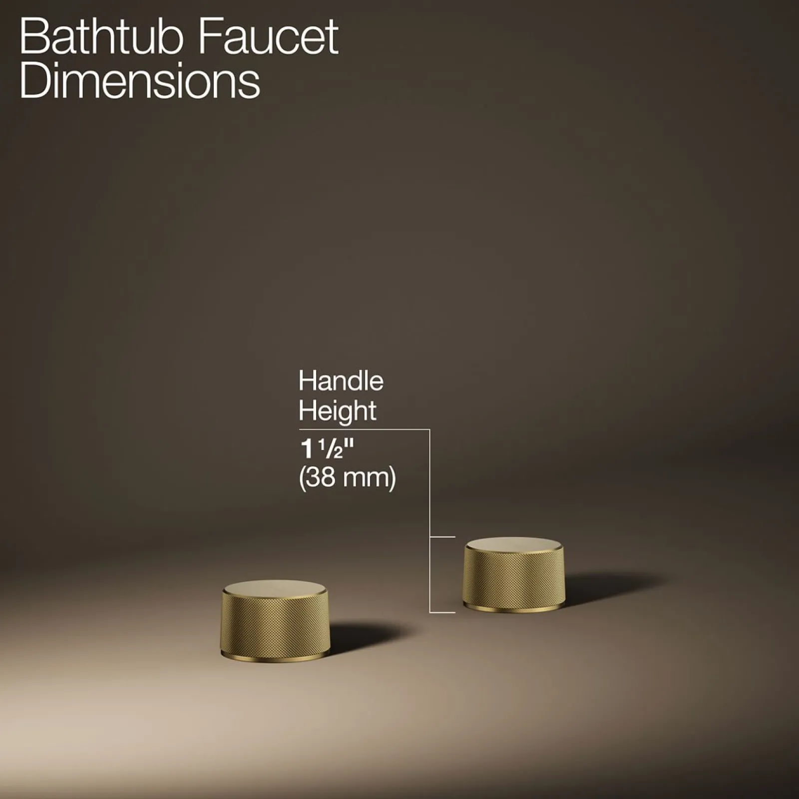 Deck-mount bath faucet handles with Oyl design^Kohler