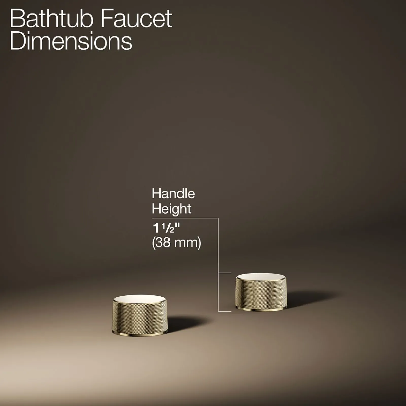 Deck-mount bath faucet handles with Oyl design^Kohler