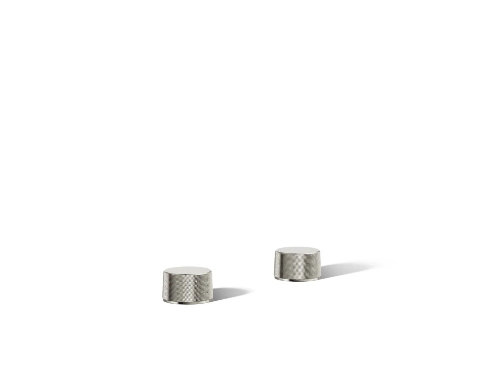 Deck-mount bath faucet handles with Oyl design^Kohler