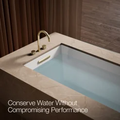 Deck-mount bath faucet handles with Oyl design^Kohler