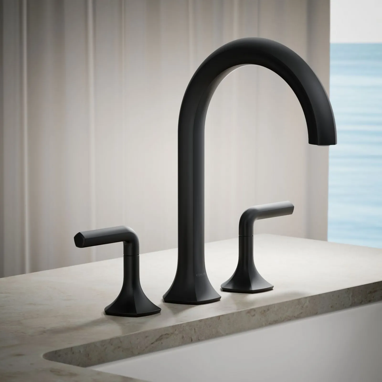 Deck-mount bath faucet handles with Lever design^Kohler Sale