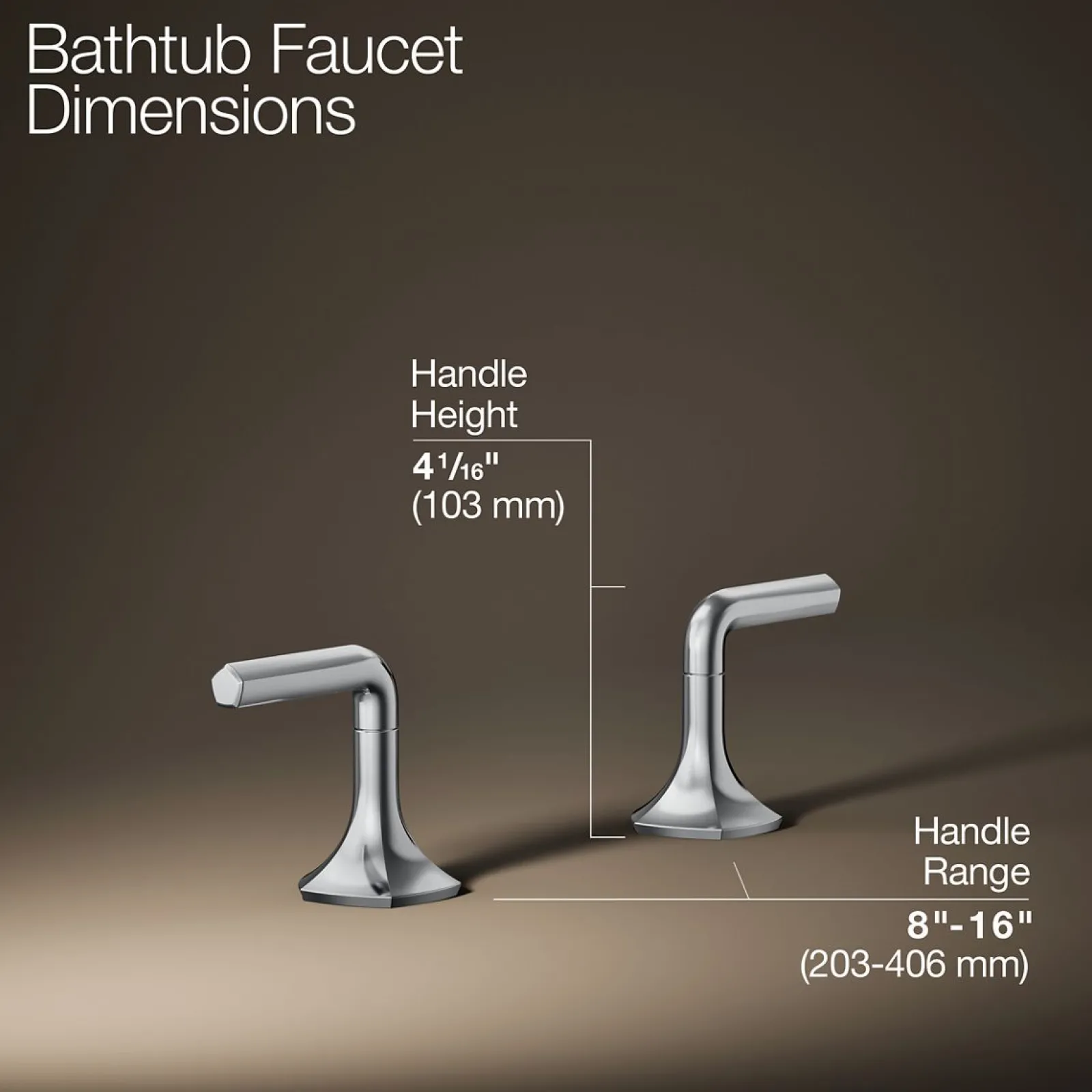 Deck-mount bath faucet handles with Lever design^Kohler Sale