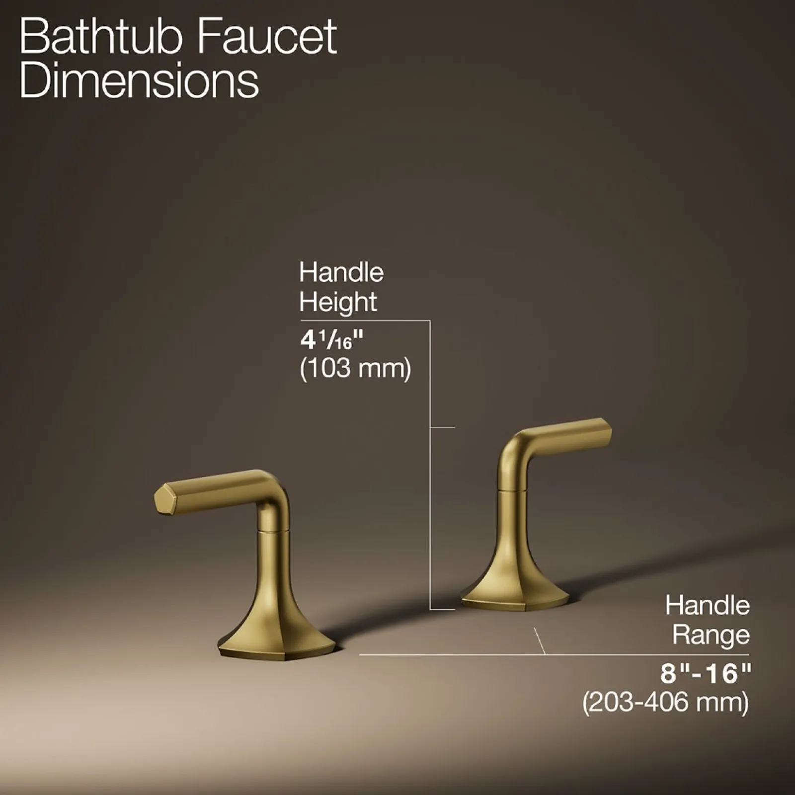 Deck-mount bath faucet handles with Lever design^Kohler Sale