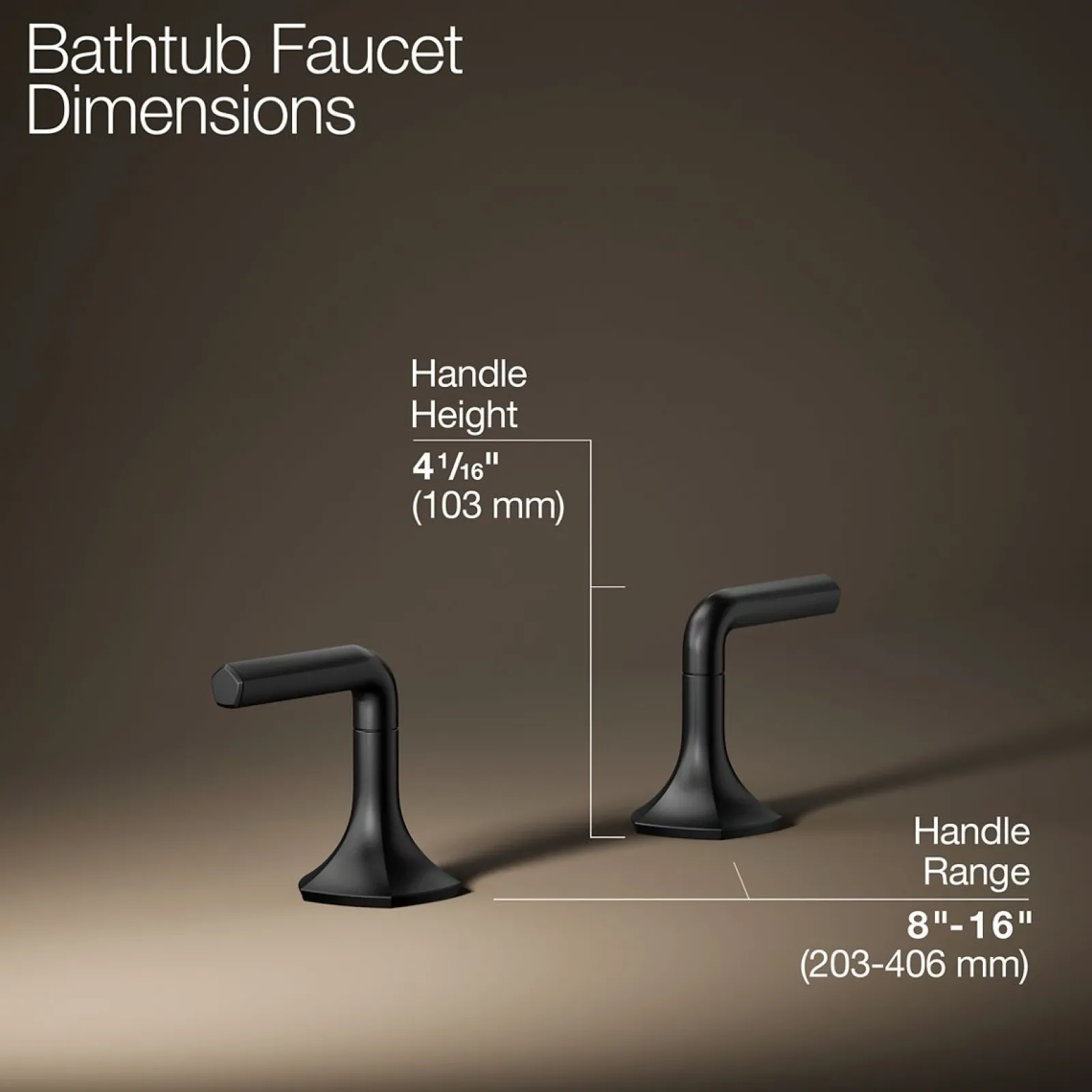 Deck-mount bath faucet handles with Lever design^Kohler Sale