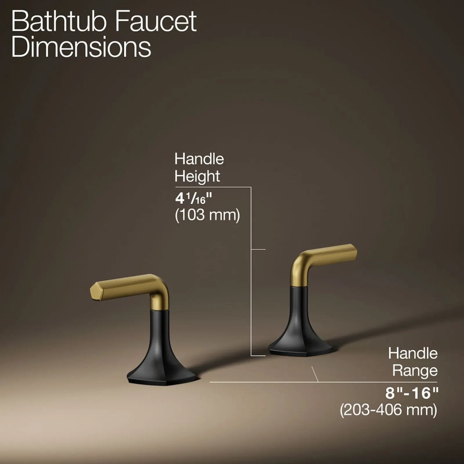 Deck-mount bath faucet handles with Lever design^Kohler Sale