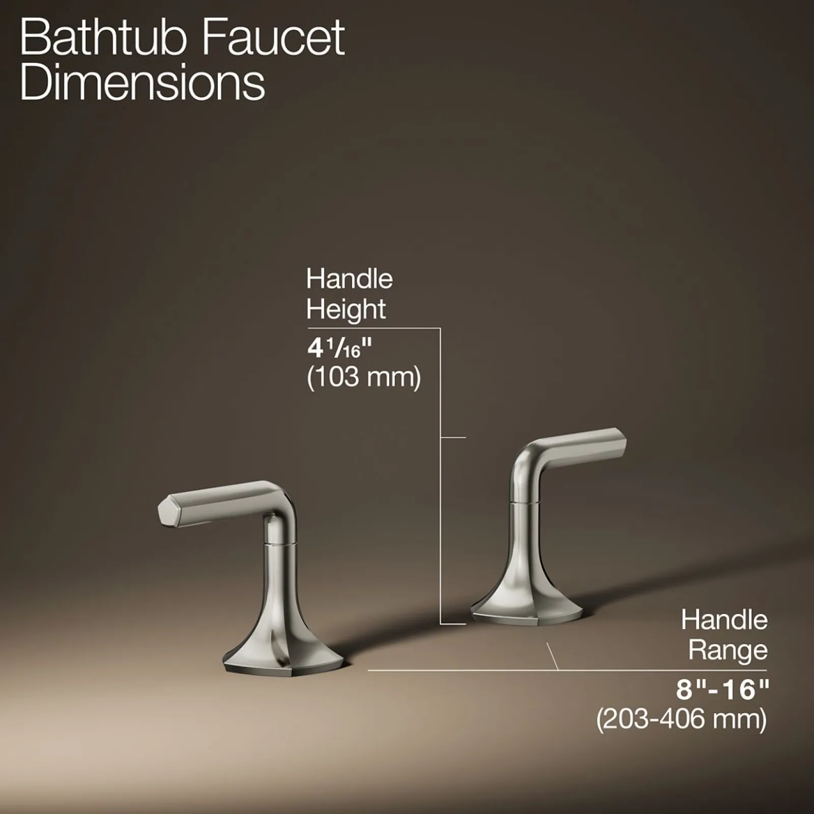 Deck-mount bath faucet handles with Lever design^Kohler Sale