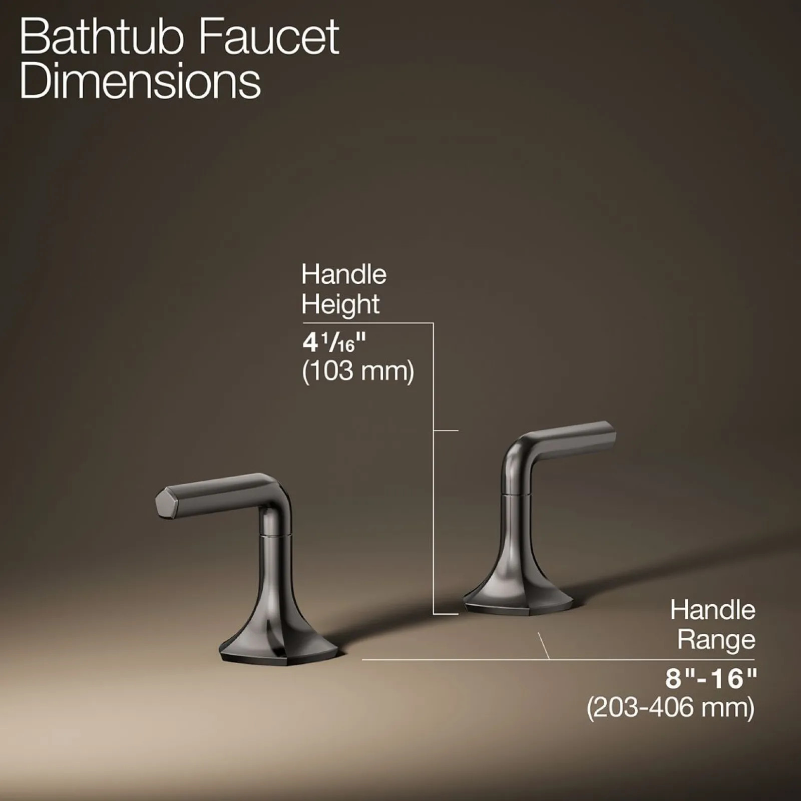 Deck-mount bath faucet handles with Lever design^Kohler Sale