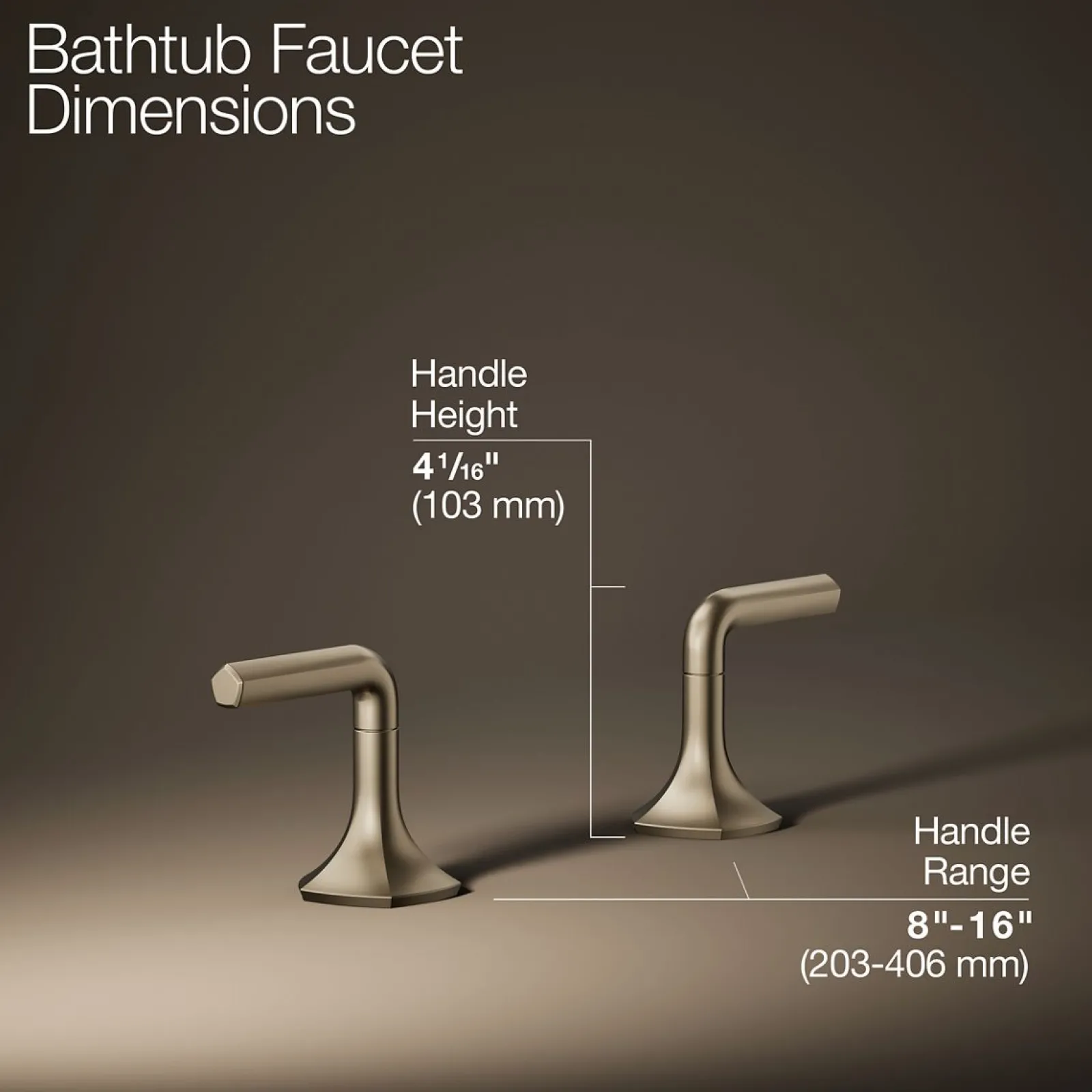 Deck-mount bath faucet handles with Lever design^Kohler Sale