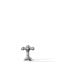 Deck-mount bath faucet handle trim with Cross design^Kohler