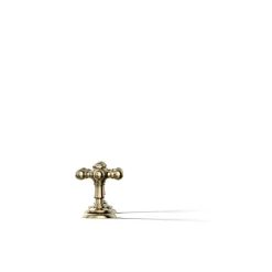 Deck-mount bath faucet handle trim with Cross design^Kohler