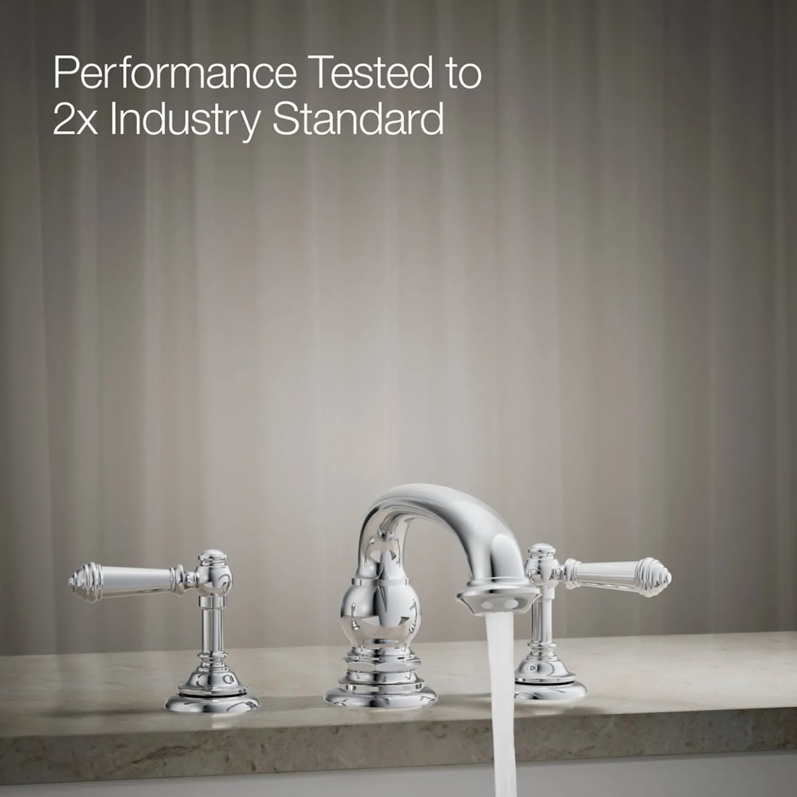 Deck-mount bath faucet handle trim with Lever design^Kohler New