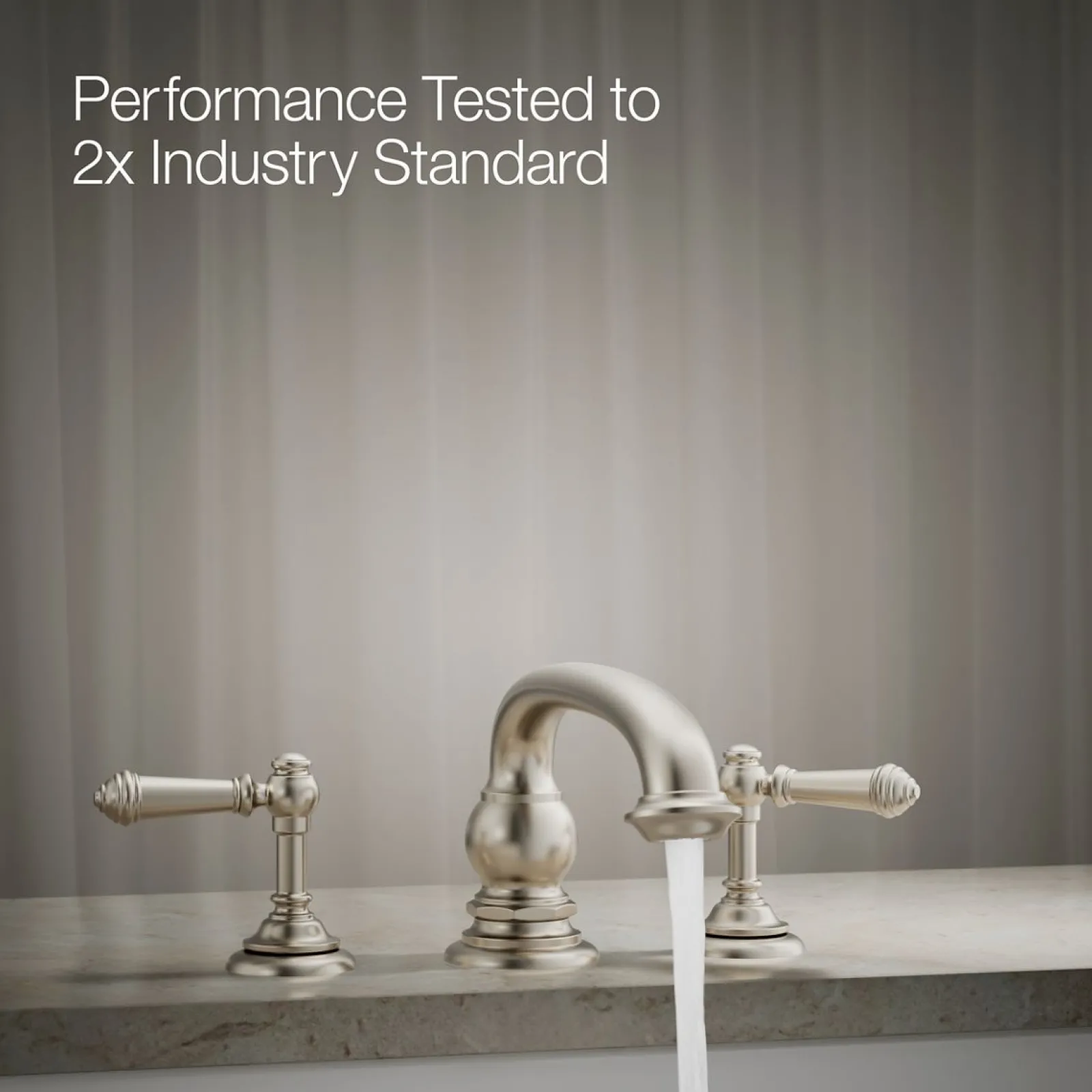 Deck-mount bath faucet handle trim with Lever design^Kohler New