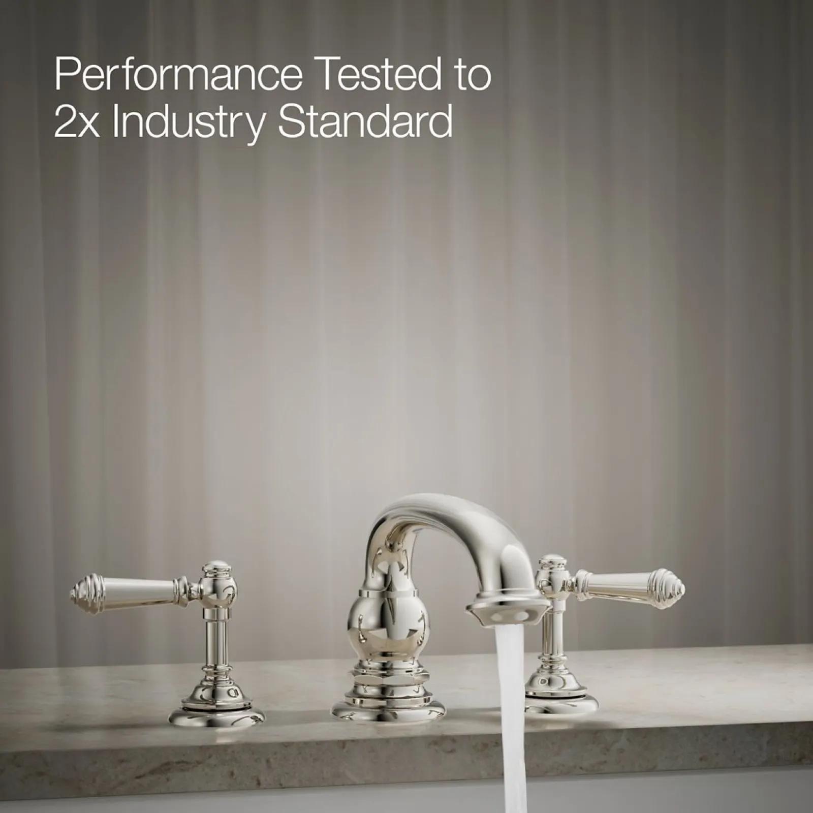 Deck-mount bath faucet handle trim with Lever design^Kohler New