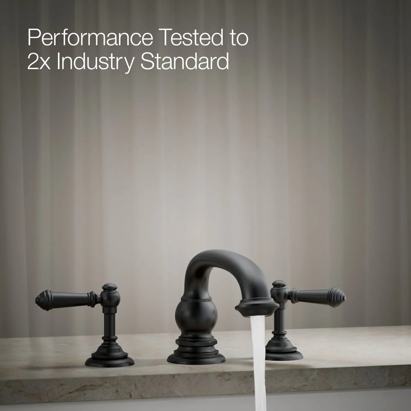 Deck-mount bath faucet handle trim with Lever design^Kohler New
