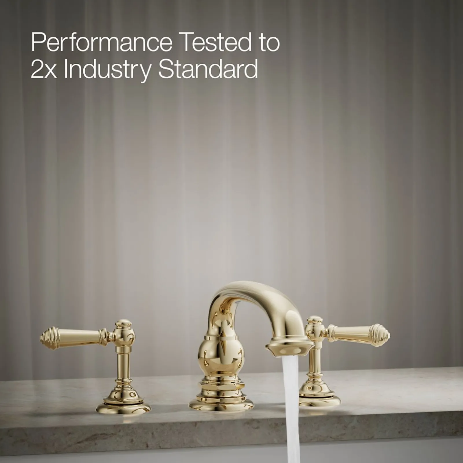 Deck-mount bath faucet handle trim with Lever design^Kohler New