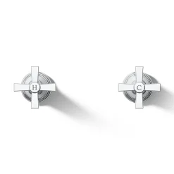 Deck-mount bath faucet handle trim with Cross design^Kohler Discount