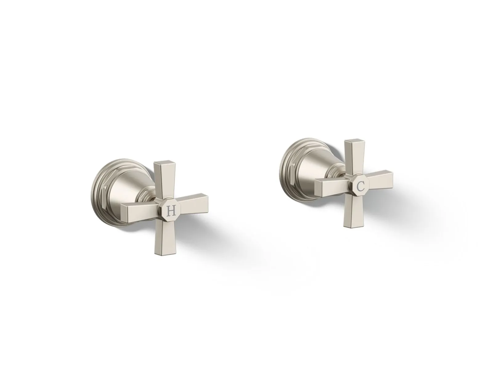 Deck-mount bath faucet handle trim with Cross design^Kohler Discount