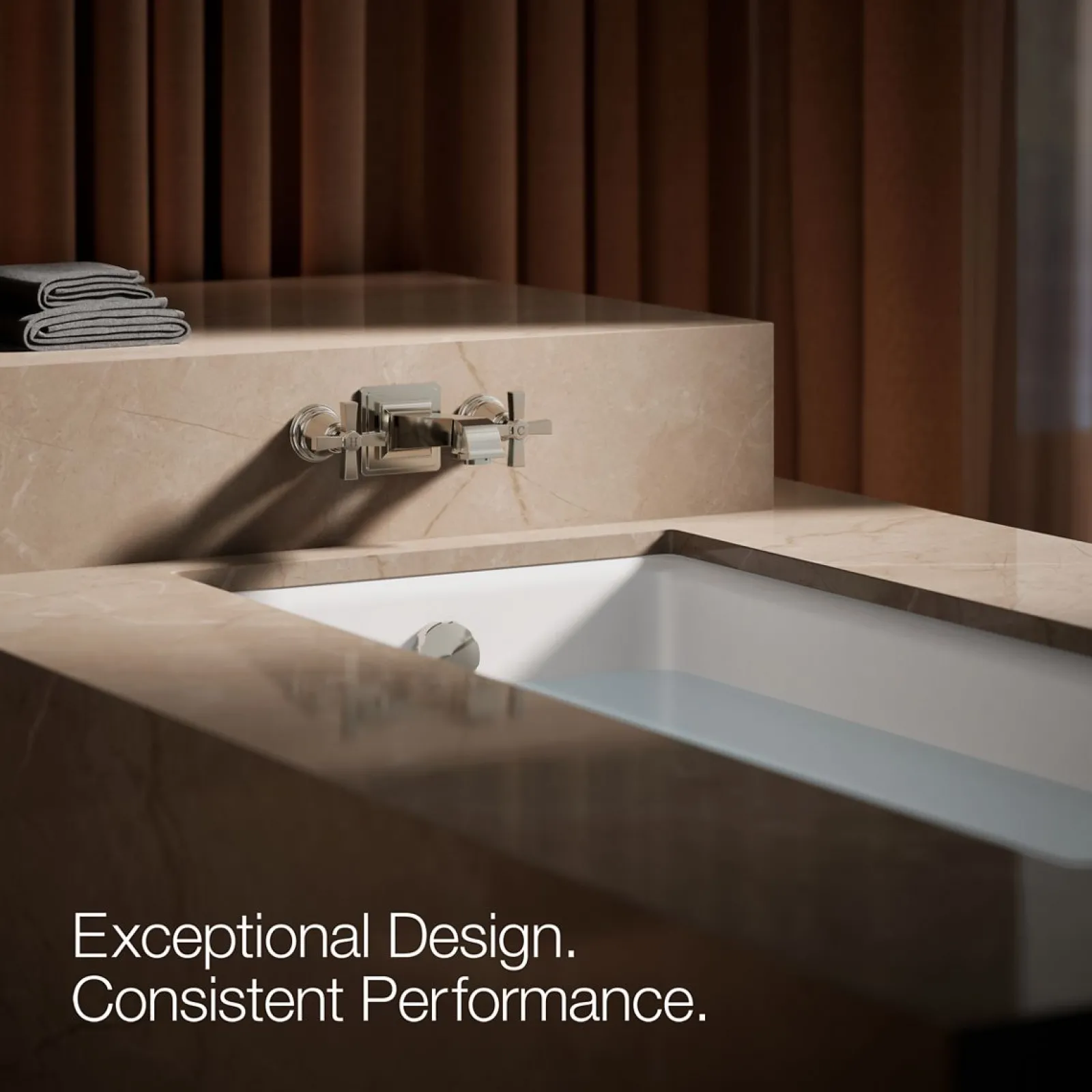Deck-mount bath faucet handle trim with Cross design^Kohler Discount