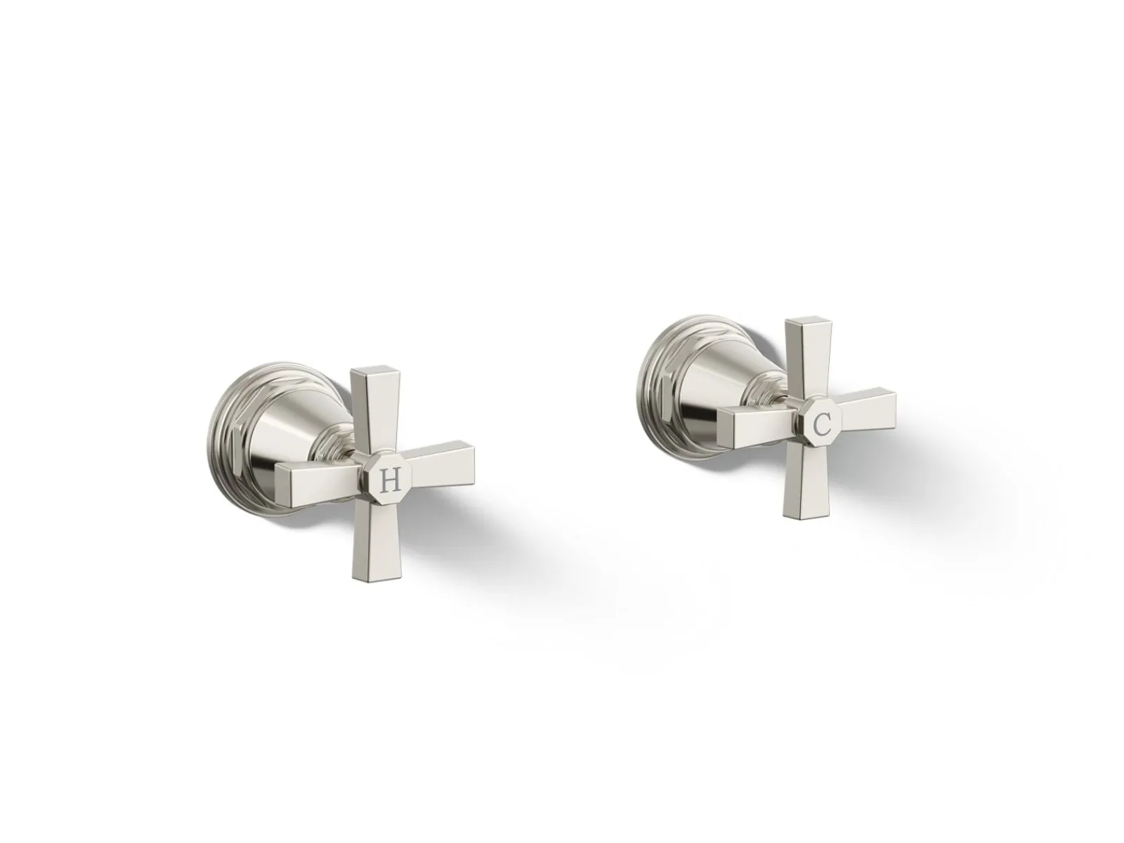 Deck-mount bath faucet handle trim with Cross design^Kohler Discount
