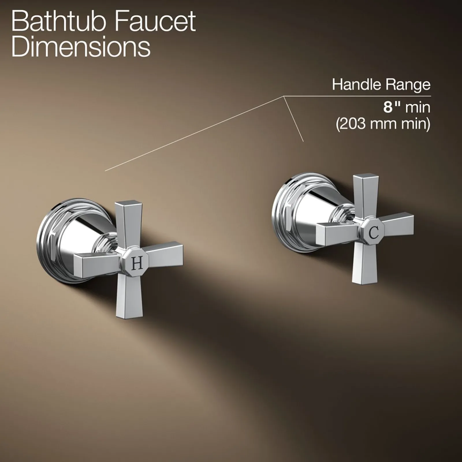 Deck-mount bath faucet handle trim with Cross design^Kohler Discount