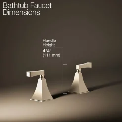 Deck-mount bath faucet handle trim^Kohler Online