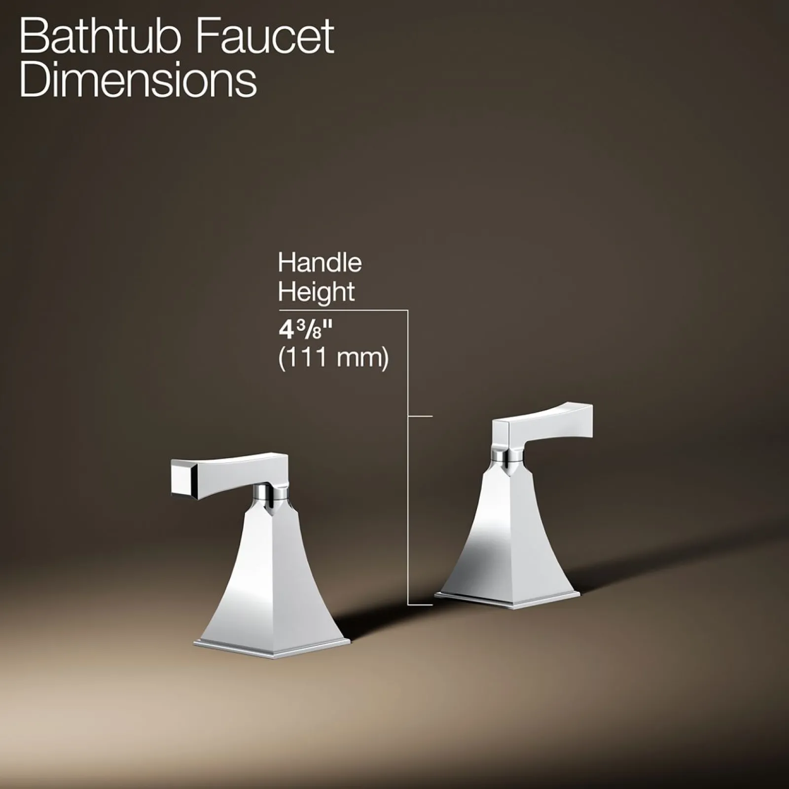 Deck-mount bath faucet handle trim^Kohler Online