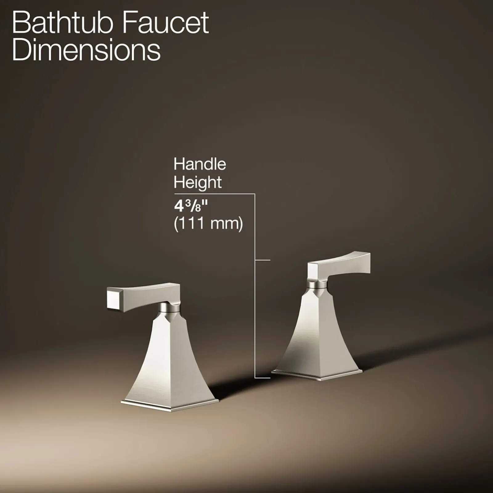 Deck-mount bath faucet handle trim^Kohler Online