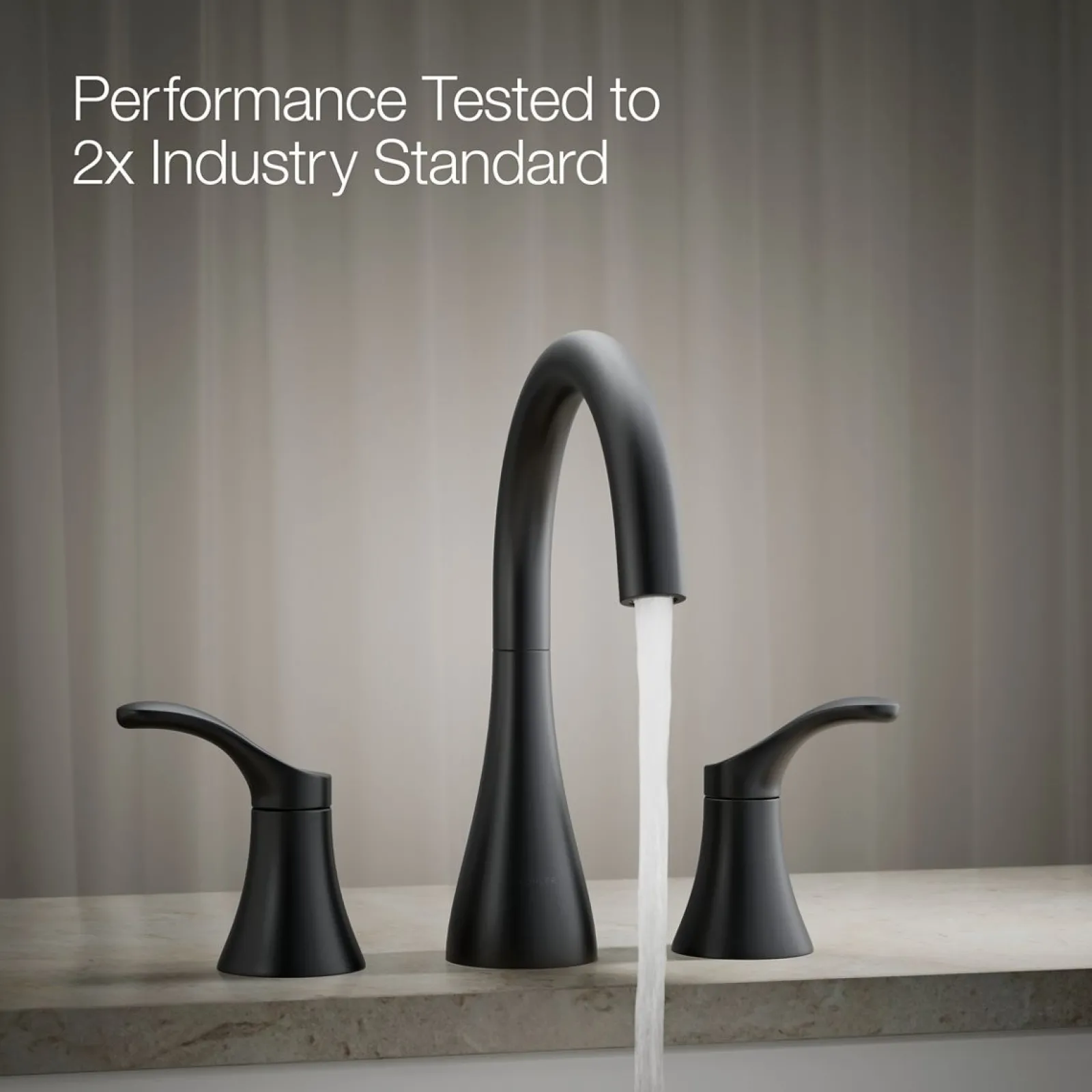 Deck-mount bath faucet trim^Kohler