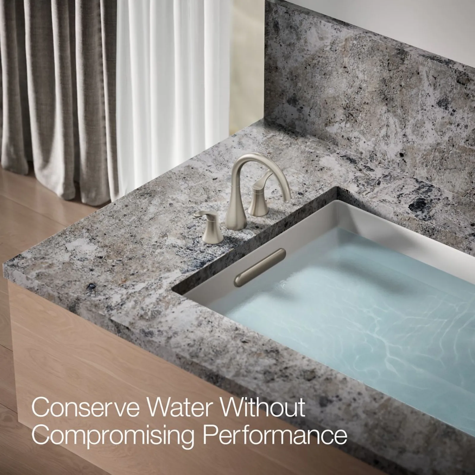 Deck-mount bath faucet trim^Kohler